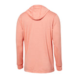 SAXX SXLH45 - DropTemp Printed All Day Cooling Hoodie -  (Burnt Coral Heather, Small)