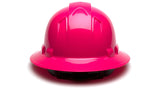 Pyramex Safety Products - Hi Vis Pink Ridgeline Full Brim 4 Pt Ratchet Suspension