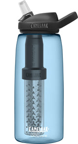 Camelbak 2550401001  Eddy + filtered by LifeStraw 32oz Water Bottle w/Tritan Renew, True Blue