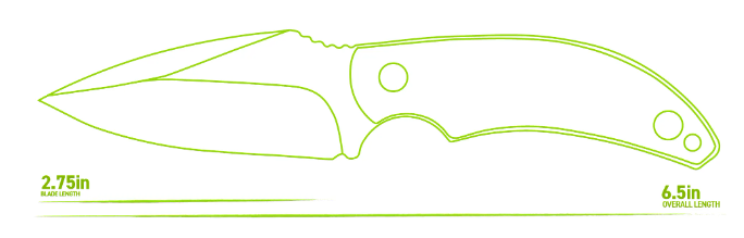 Schrade 1182521 Adder Fixed Blade Knife