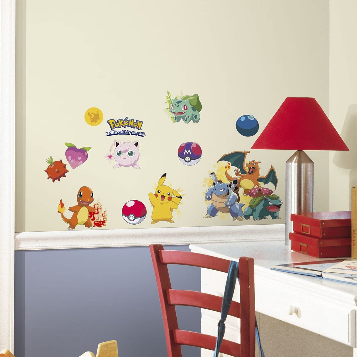 RoomMates RMK2535SCS  Iconic Pokemon Wall Decals -4 Sheets