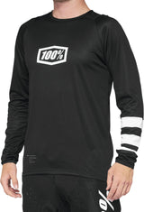 100 Percent - 100% Rcore Ls Jsy Blkwht Ylg (40008-00006)