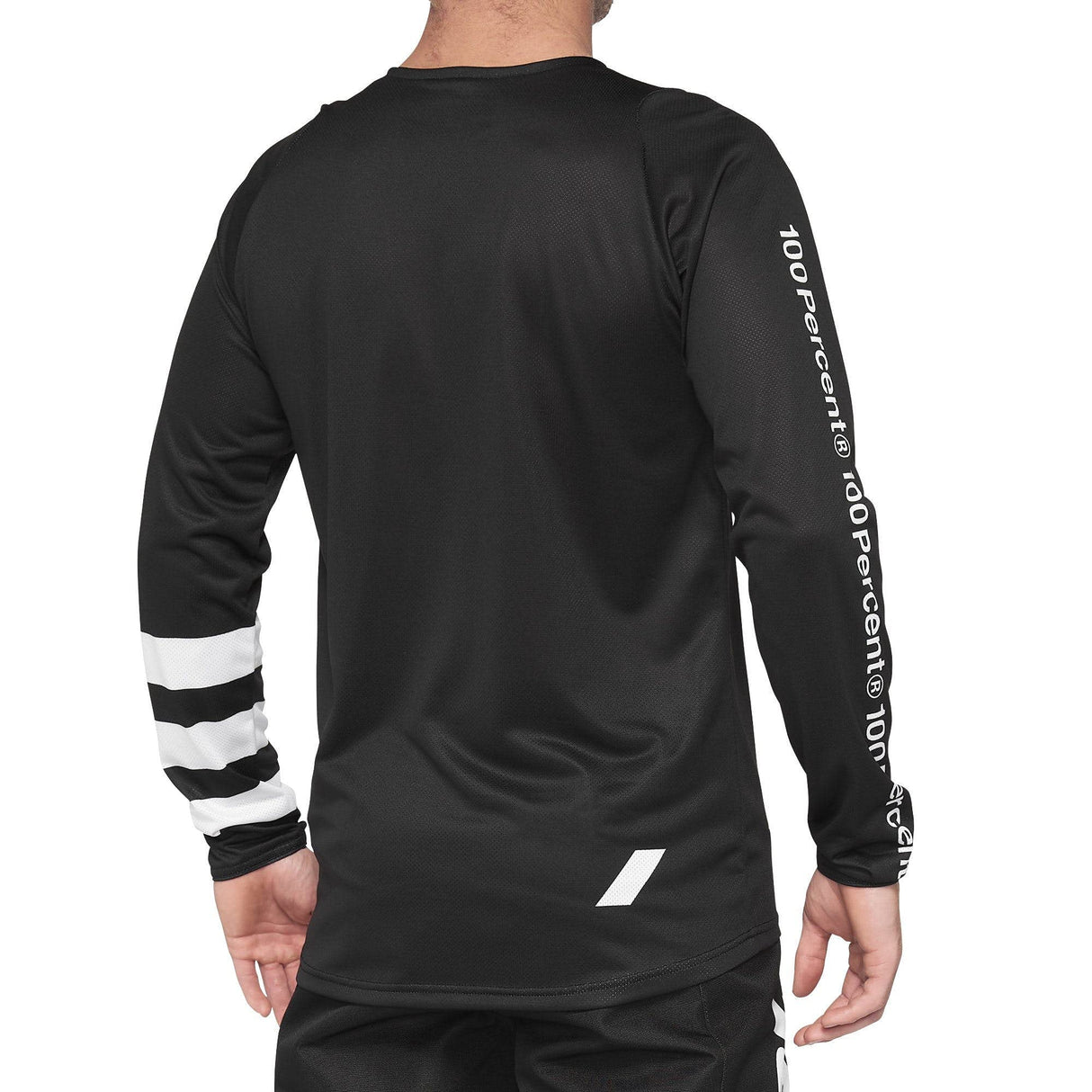 100% 40008-00004  Youth R-Core Long Sleeve Jersey -SIZE: Small-Youth, Black/White