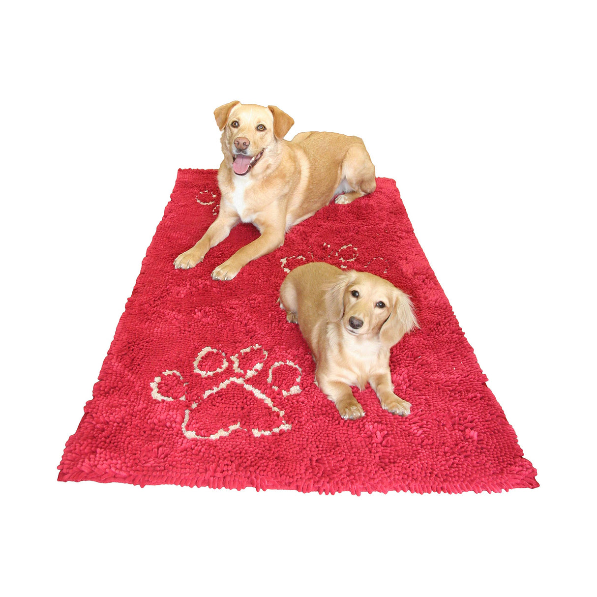 Dog Gone Smart Dirty Dog Microfiber Paw Doormat - Super Absorbent Dog Mat Keeps Paws & Floors Clean - Machine Washable Pet Door Rugs with Non-Slip Backing