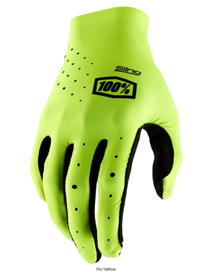 100% 10027-004-12: Sling MX Gloves -Fluorescent Yellow, Large