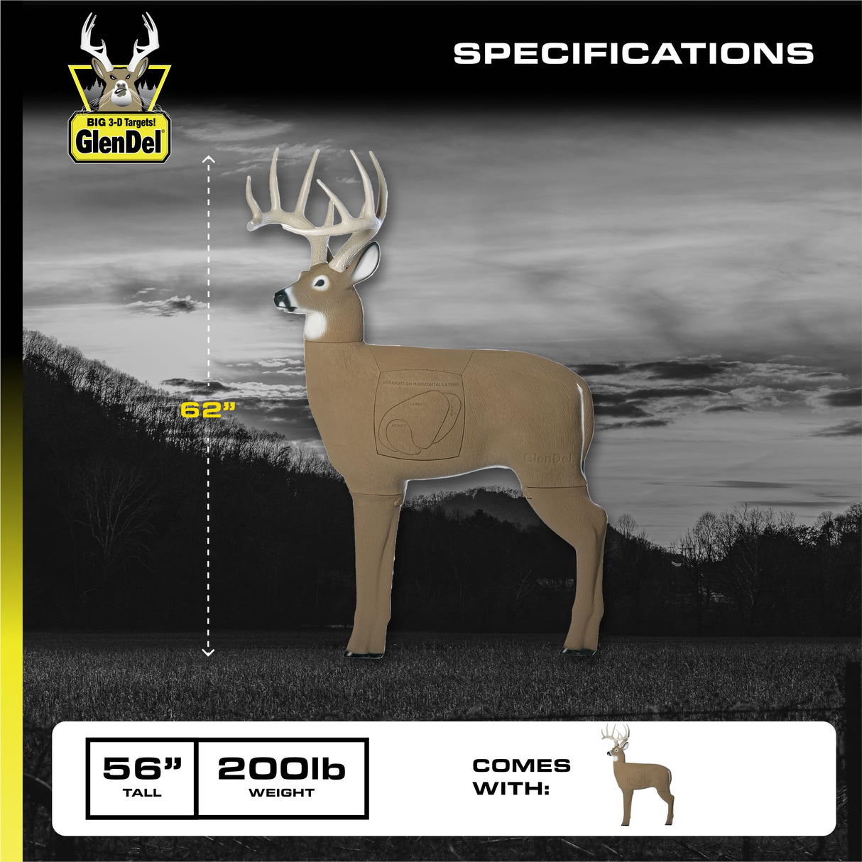 GlenDel G71000: Buck w/4-sided Insert Decoy
