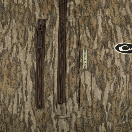 Drake DW7395-022-5: MST Hole Shot Windproof Eqwader 1/4 Zip Jacket -Realtree Camo, 2XLarge