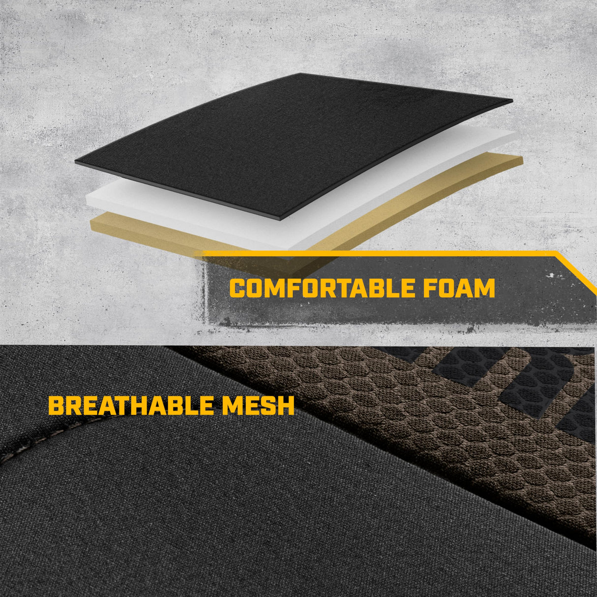 BDK Auto CASC-2274-BL: CAT 4pc Polyester + Honeycomb Polyester Fabric Low Back Seat Cover - Blue/Black