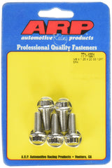 ARP 771-1001  8mm x 1.25 Thread x 20mm Long -12 Point Head  Universal Stainless Steel Bolts (5 pack)