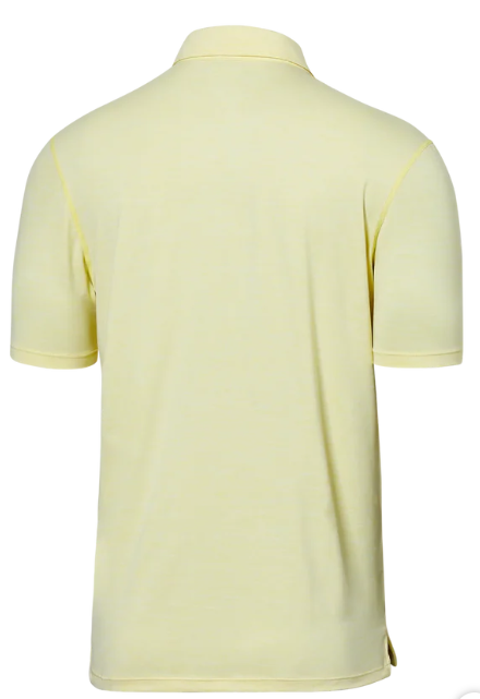 SAXX SXSP45-LTH-S  DropTemp All Day Cooling Polo Shirt -SIZE: Small, Lemon Twist Heather