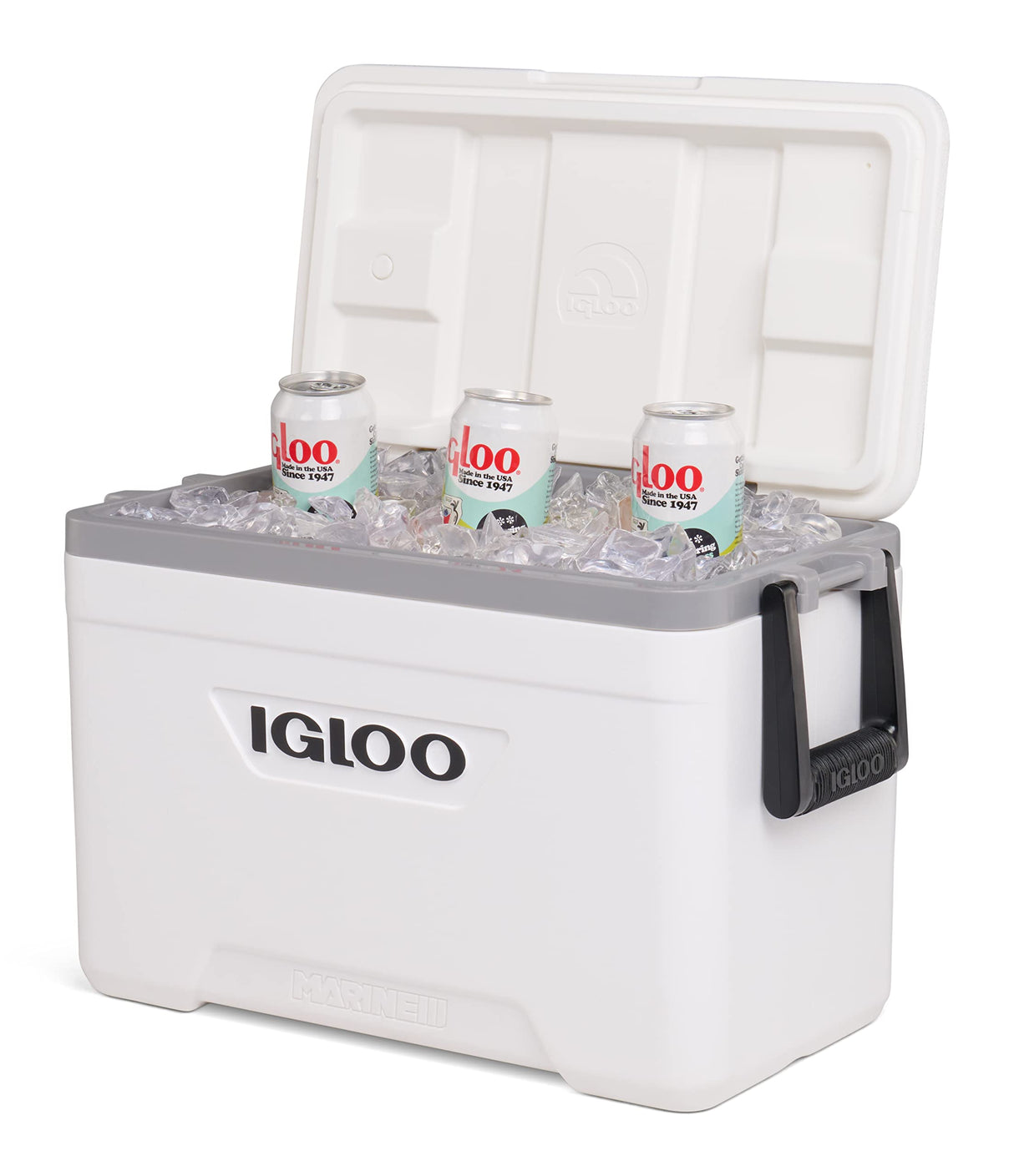 Igloo 00049550  Latitude Marine 25Qt Cooler -White w/Gray & Black