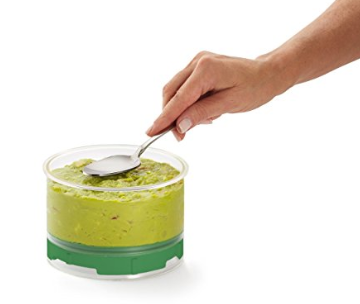 Guac-Lock GAC370-GL   20oz Guac-Lock Food Storage Container by Quick-Lock -Green/White