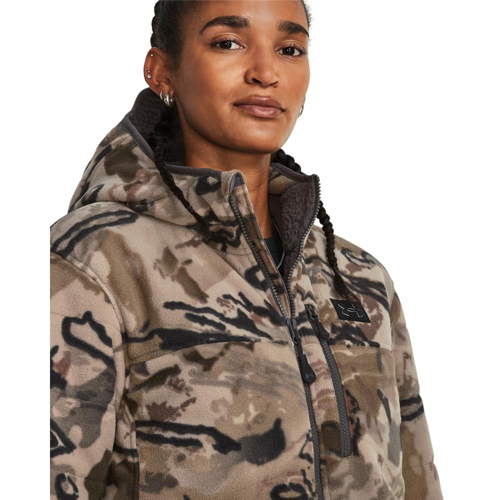 Under Armour 1378819-989-LG Women's UA Rut Windproof Jacket UA Barren Camo LG