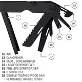 SOG B61N-CP  PowerLock EOD Nylon Sheath - Black Oxide