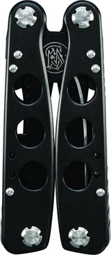 Smith & Wesson SWMT1CP 15 Function Multi-Tool with Spring Loaded Pliers, Outboard Components, and Nylon Belt