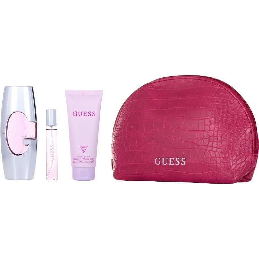 Guess "Pink" 4Pcset Edp Spr 2.5 L + 3.4 B/L + 0.5 Spr + Pouch (Clean)
