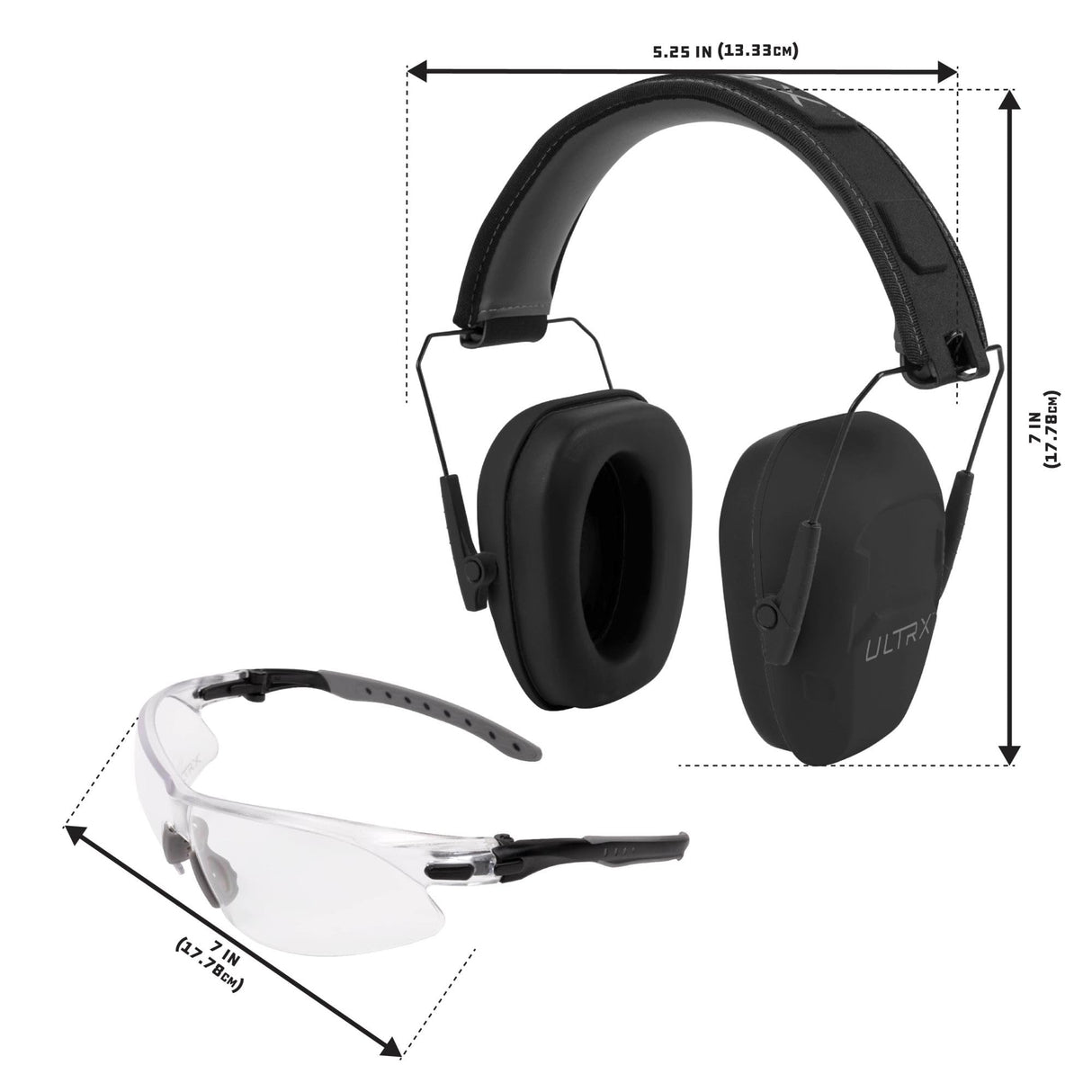 Allen Co. 4157: Ultrx Shield Ear/ Eye Protection Combo, Gray