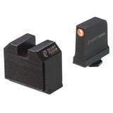 Night Fision  GLK-003-465-472-OGZX Optics Ready Stealth Night Sight Set for Glock 43/43x w/ RMRcc - Orange Front Ring, Blank Rear Sight