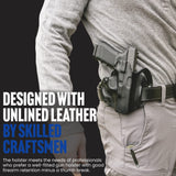 DeSantis 002BAP5Z0 Speed Scabbard Holster, Unlined Leather, Black