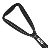SOG Entrenching Tool- 18.25 Inch Folding Survival Shovel with Wood Saw Edge and Tactical Shovel Carry Case- Black (F08-N)