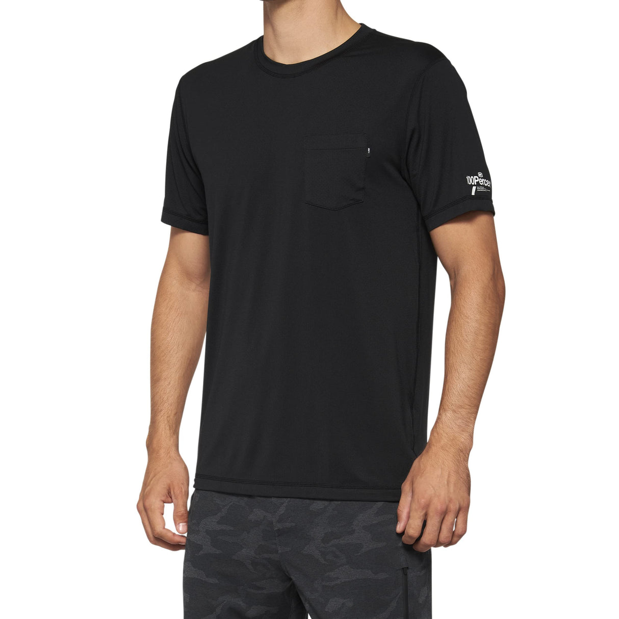 100 Percent - 100% Mission Ath Tee Blk Sm (20014-00000)