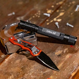 LitezAll 24099-6/24  280 Lumen Tactical Flashlight and Pocket Knife Combo