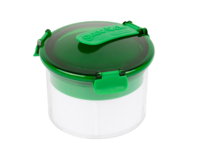 Guac-Lock GAC370-GL   20oz Guac-Lock Food Storage Container by Quick-Lock -Green/White