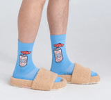 SAXX SXCR102-MTS-L  Whole Package Crew Socks -SIZE: Large, Made In The Shade- Blue