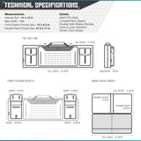 Savior Equipment RB-5512DG-VER2-TN Urban Warfare Double Rifle Bag Gun - Suitable for Rifle Shotgun, w/ Backpack Strap,Tan,55" Long
