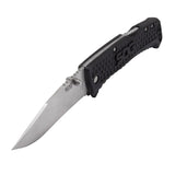 SOG SOG-TD1011-CP Traction EDC Knife, Work Knife & Folding Pocket Knife w/3.5" Satin Blade, GRN Handle & Clip -Black