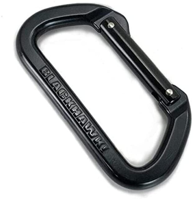 BLACKHAWK! 98NC01BK  7/16" Non-Locking Carabiner -Black Aluminum