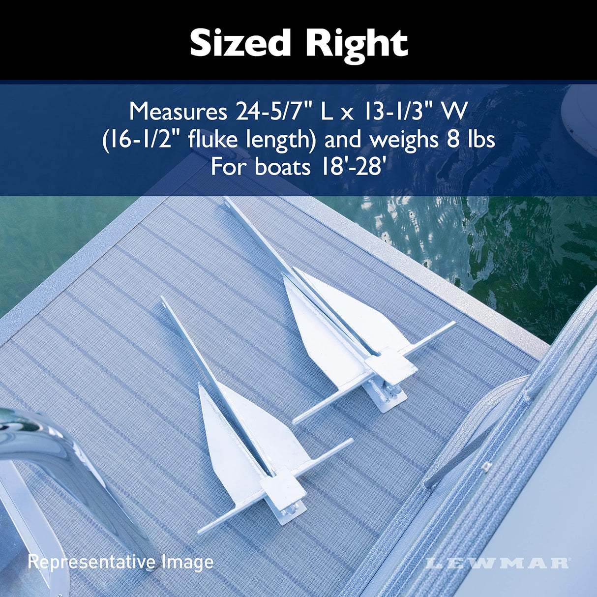 Lewmar 69600927: Kit Pgx 8Lb Anchor Package