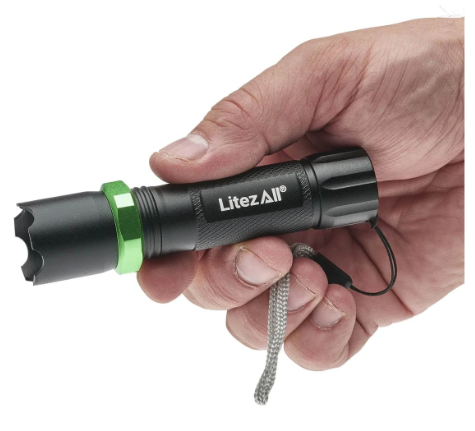 LitezAll 24716  Rechargeable Mini Tactical Flashlight