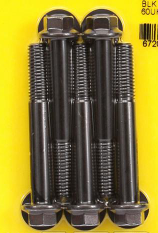 APR 661-1009  M8 x 1.25 x 60 Hex Black Oxide Bolts (5 pack)