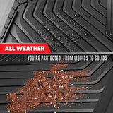 BDK Auto MTMT-6673-BK/BK Motor Trend Rubber Floor Mat