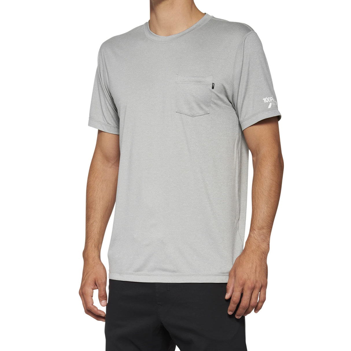 100 Percent - 100% Mission Ath Tee Hthr Gry Sm (20014-00005)