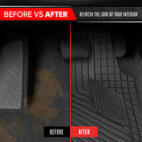 BDK Auto MTMT-6673-BK/BK Motor Trend Rubber Floor Mat