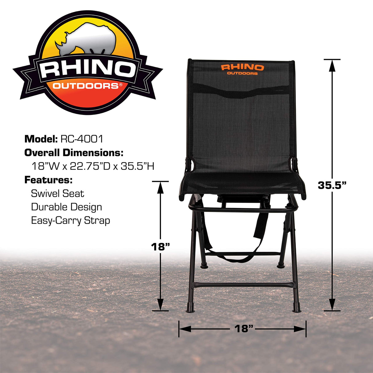 Rhino RC-4001 Texteline Swivel Chair