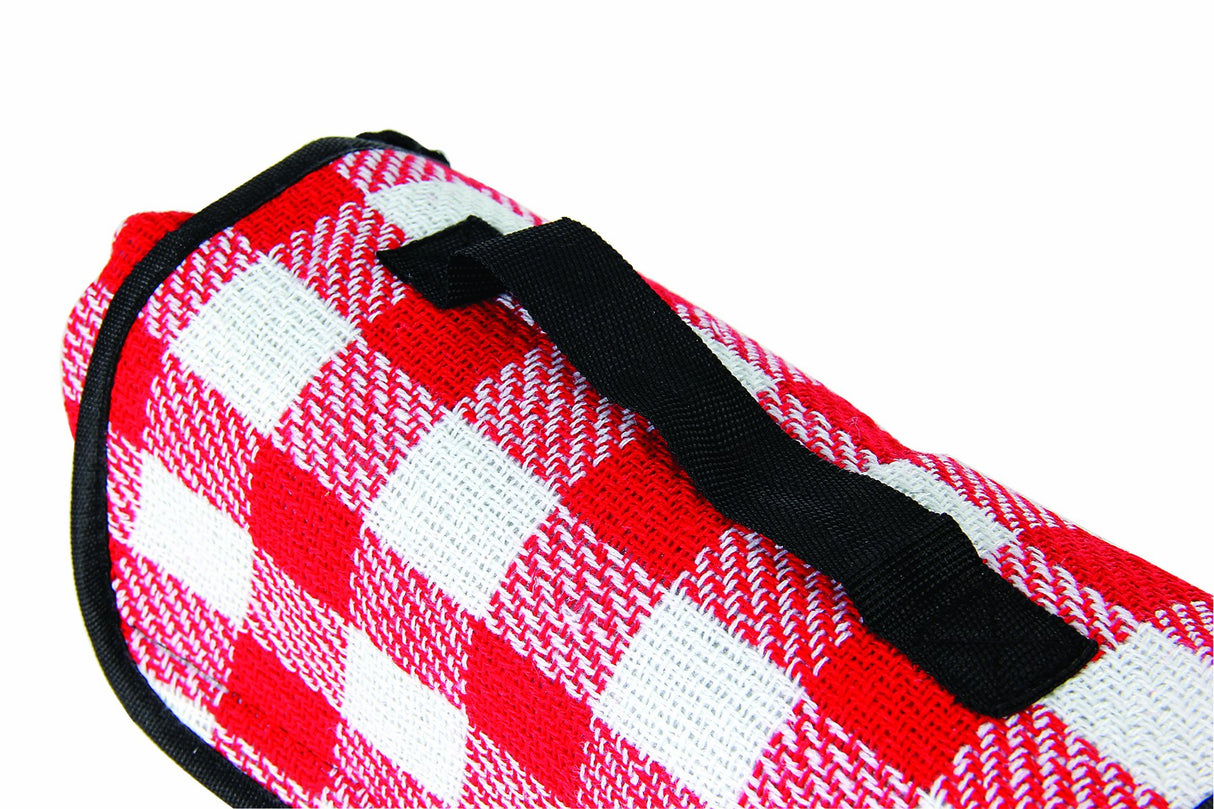 Camco 42801 Picnic Blanket (51" x 59", Red/White)
