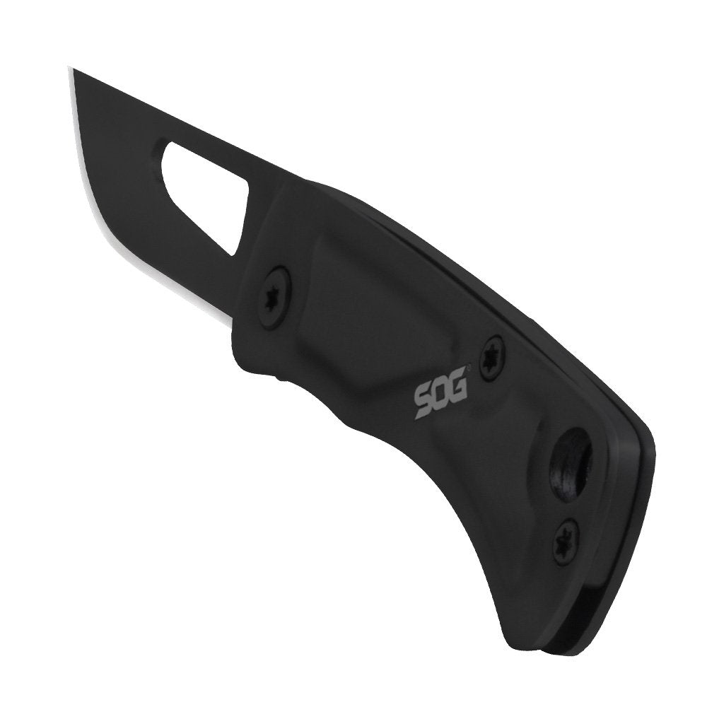 SOG CE1002-CP Centi I Folding Knife Keychain Size, 1.4" Blade -Black