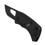 SOG CE1002-CP Centi I Folding Knife Keychain Size, 1.4" Blade -Black