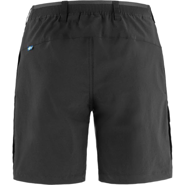 Fjallraven 14200200550FR44: Women's Abisko Hybrid Trail Shorts -SIZE: ,Black