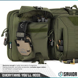 Savior Equipment RB-4212DG-VER2-OG Urban Warfare Double Rifle Bag Gun - Suitable for Rifle Shotgun, w/ Backpack Strap,OD Green,42" Long