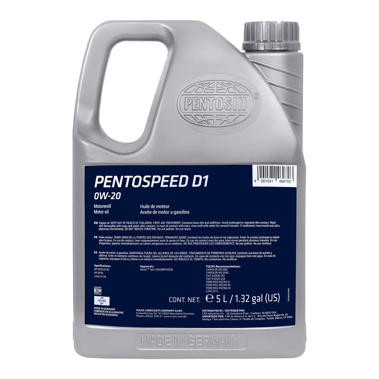 PENTOSPEED DEXOS1 GEN3 0W-20 5L