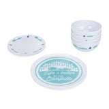 Camco Manufacturing - LIBATC, Dinnerware Set, 12pc, Melamine Blue RV-Trees