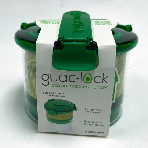 Guac-Lock GAC370-GL   20oz Guac-Lock Food Storage Container by Quick-Lock -Green/White