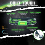 LitezAll 25836 Kodiak Konvert 1000 Lumen Rechargeable Headlamp with Magnetic Charging