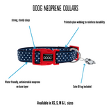 DOOG COLBOLT-M: NEON Neoprene Dog Collar -BOLT, Medium | 12"-18" Length (0.9" Wide)