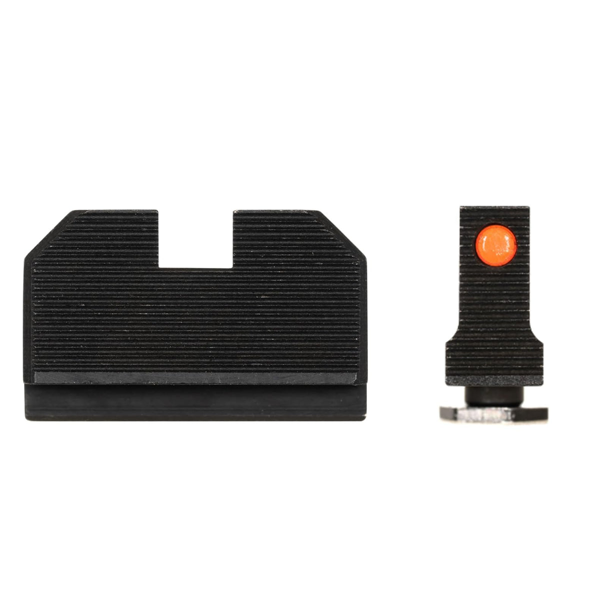 Night Fision GLK-001-330-353-RFZX Optic Height Fiber Optic Sight Set for Glock 17/19/45/48 w/ RMR/507c/SRO/ACRO - Red Front