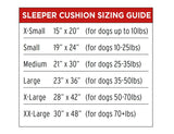Dog Gone Smart (DGSSC190165) Chenille Dog Sleeper Cushion - Blue w/Green Trim, 19"X24" Small